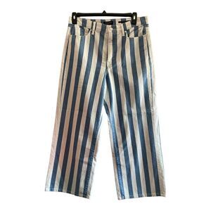 Banana Republic High Rise Wide Leg Cropped Jeans Women's Sz 32L